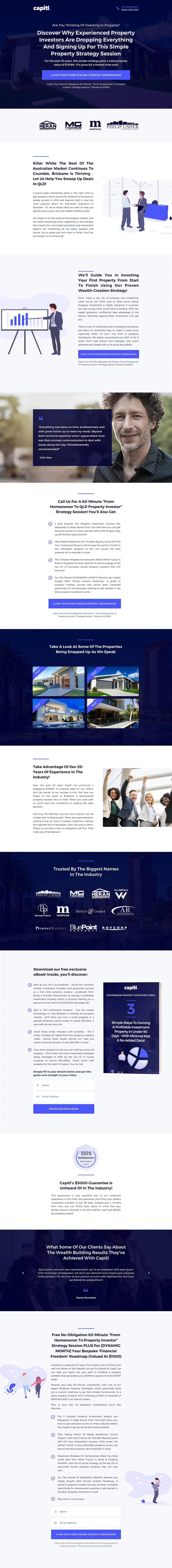 Landing Page Design Example 7